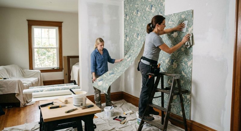 Bedroom Wallpaper Installation in Kansas City, MO