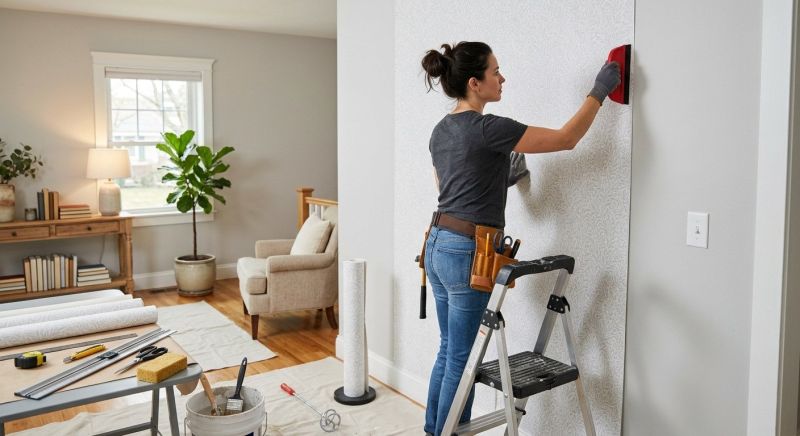 Kitchen Wallpaper Installation in Conroe, TX